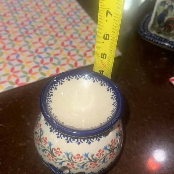 Beautiful wax or oil burner polish pottery unikat - Picture 7 of 7